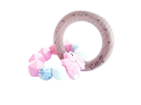 KidPro Mimi kousátko Zajíček růžový