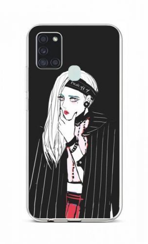 Kryt TopQ Samsung A21s silikon Dark Girl 52964