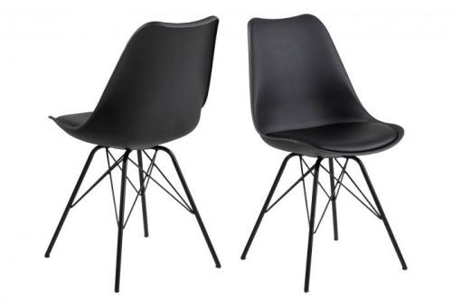 ACTONA Sada 2 ks − Jídelní židle Eris – černá