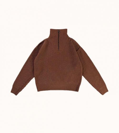 G.o.D. W-Fly Deck Sweater Merino Camel S