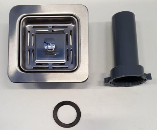 SAPHO Sítková výpust čtvercová, pro nerezové dřezy SVZO