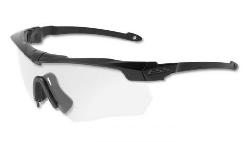 Ochranné střelecké brýle ESS® Crossbow Suppressor One - černý rámeček, čiré čočky (Barva: Černá, Čočky: Čiré)