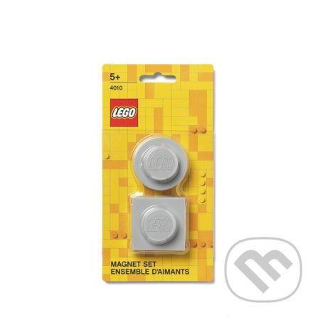 LEGO magnetky, set 2 ks - LIGHT GRAY - LEGO