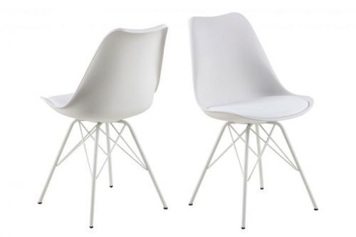 ACTONA Sada 2 ks − Jídelní židle Eris – bílá