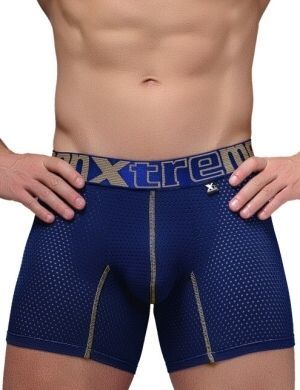 Xtremen boxerky Sports Boxer Perforated Mesh Dark Blue Velikost: M