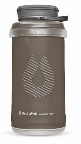 Skládací láhev HydraPak® Stash 1 l - šedá (mammoth grey) (Barva: Mammoth Grey, Varianta: mammoth grey)