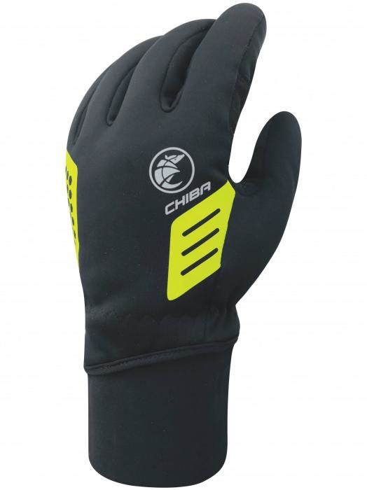 Velmi silně hřejivé zimní rukavice Chiba ICE s Primaloftovou výplní, černo-reflexní žluté M