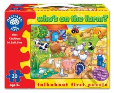 Who's on the Farm? (Kto žije na farme? - puzzle) - Orchard Toys