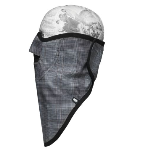 686 technická maska Strap Face Mask grey hunter plaid