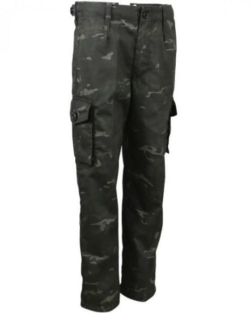 Dětské kalhoty S95 British Kombat UK® - BTP Black (Barva: British Terrain Pattern Black®, Velikost: 3-4 roky)