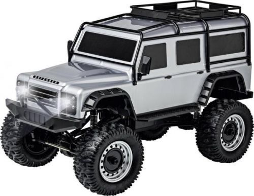 LAND ROVER DEFENDER Rock Crawler 4WD 1:8, stříbrná, 2,4 Ghz, LED + sleva 300,- na příslušenství