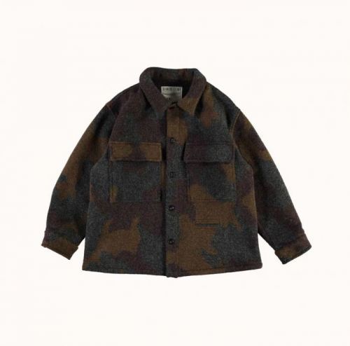 G.o.D. W-Worker Shirt Wool Camo Khaki XS