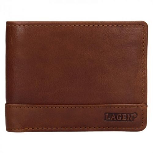 Pánská kožená peněženka Lagen Pavelos - hnědá
