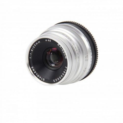 STARLENS Rainbow 25 mm f/1,8 pro Sony E (APS-C) stříbrný