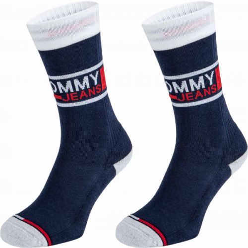 Tommy Hilfiger UNISEX TOMMY JEANS SOCK 2P  43 - 46 - Unisexové ponožky