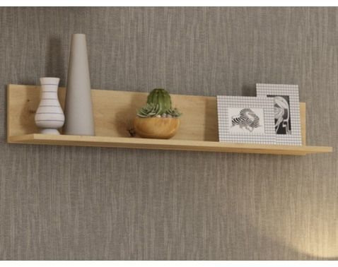 Nástěnná police Carlos, dub artisan, 120 cm