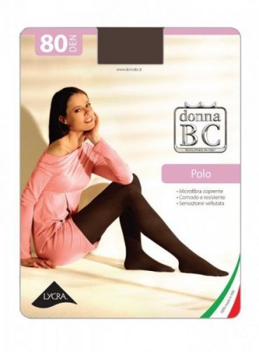 Donna B.C. Polo 80 den Punčochové kalhoty 4-XL fumo/odstín šedé