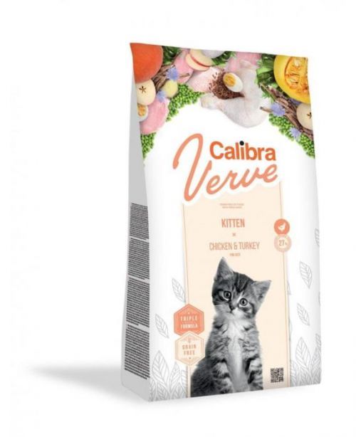 Calibra Cat Verve GF Kitten Chicken&Turkey 750 g NEW