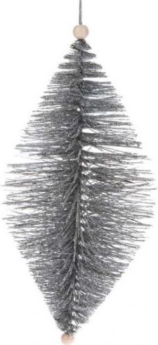 Závěsná ozdoba ve stříbrné barvě Dakls, délka 24 cm