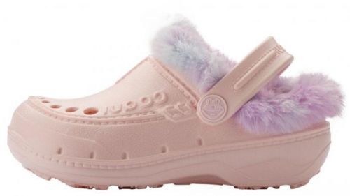 COQUI Zateplené nazouváky HUSKY - růžová/duhová, vel. 28/29