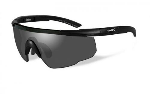 Střelecké brýle Wiley X® Saber Advanced - kouřové (Barva: Černá, Čočky: Kouřově šedé)