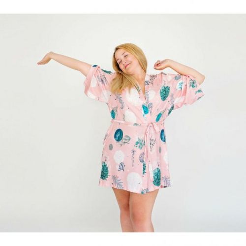 Lullalove - Bambusový župan - Rose garden