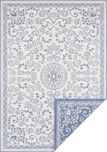 Modro-krémový venkovní koberec Bougari Leyte, 120 x 170 cm