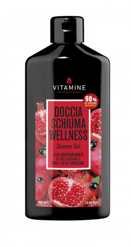 Vitamine Wellness Sprchový gel granátové jablko a černý rybíz 400ml