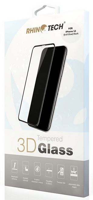 RhinoTech 2 Tvrzené ochranné 3D sklo pro Apple iPhone 12 Mini 5,4'' RT185