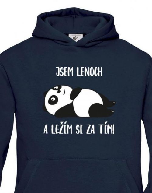 Dětská mikina Jsem lenoch a ležím si za tím! - ideální dárek pro každého prcka