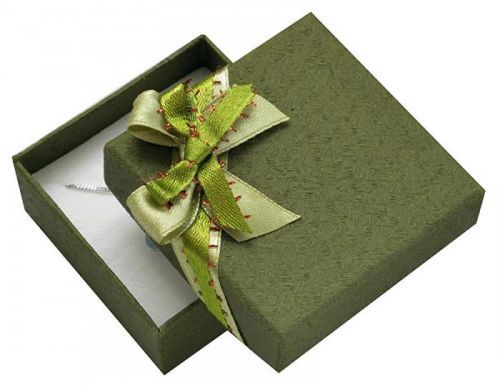 JK Box Zelená dárková krabička s mašlí GS-5/A19