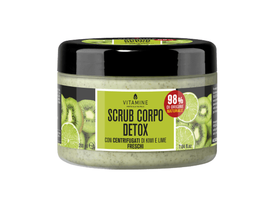 Vitamine Detox Tělový peeling kiwi a limetka 200ml