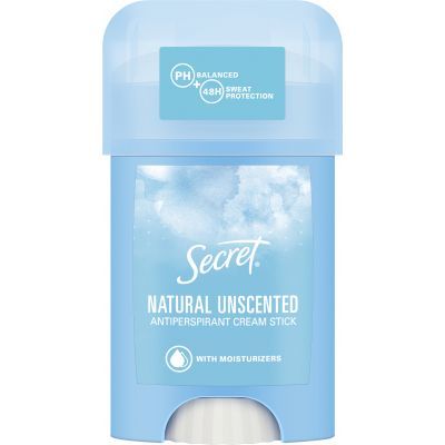 Secret Natural Unscented tuhý krémový antiperspirant, 40 ml