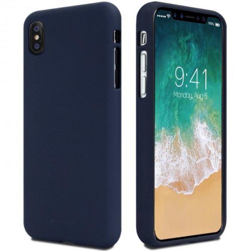 Zadní pouzdro Mercury Soft Feeling pro Apple iPhone 12, půlnočně modrá