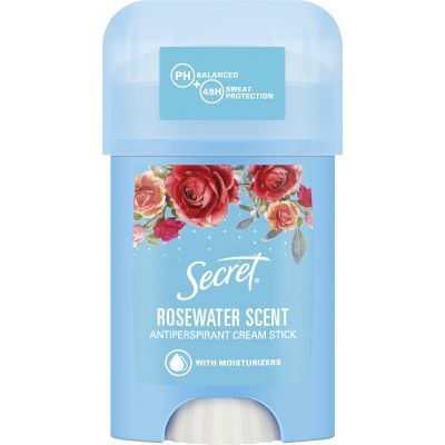 Secret Rosewater Scent tuhý krémový antiperspirant, 40 ml