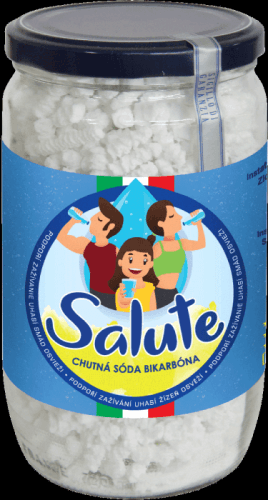 Delta  Salute® - chutná Soda bikarbona, příchuť citron, Šumivé granule 250g