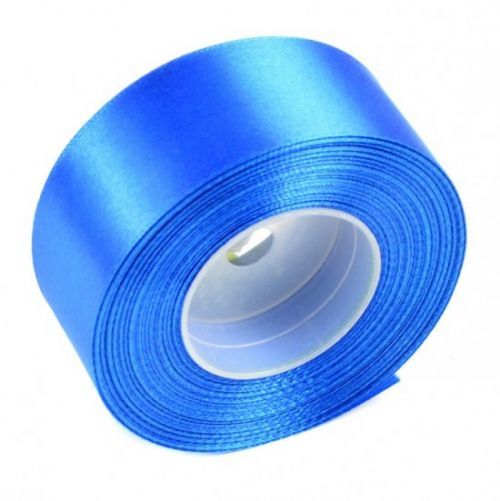 Stuha saténová 38 mm/32m - modrá - 601359