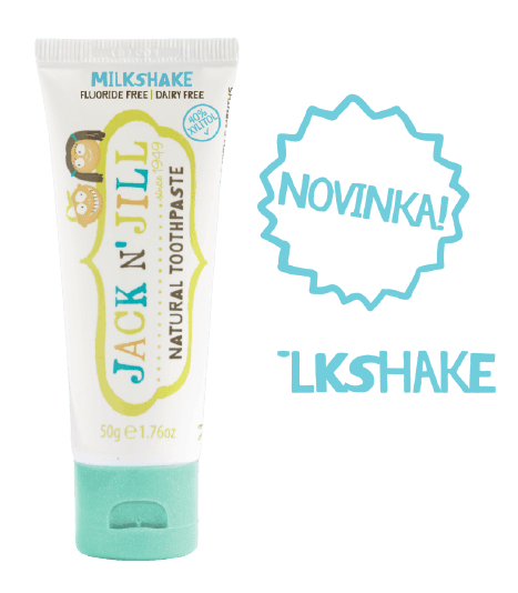 Jack N' Jill přírodní zubní pasta Organic Milkshake 50g