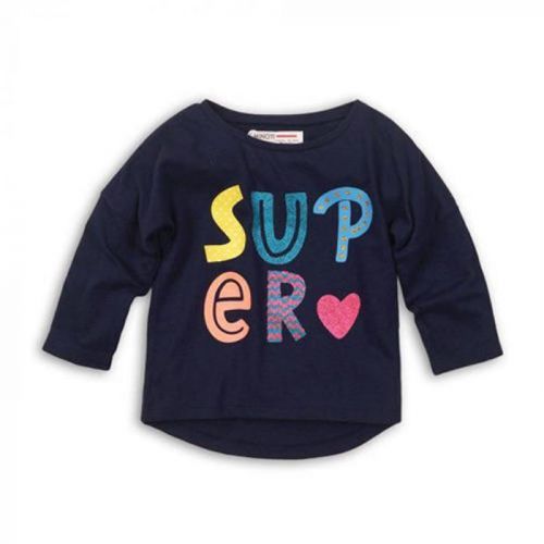 Minoti Tričko dívčí s dlouhým rukávem, Minoti, GDIP 4, modrá