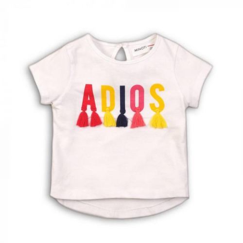 Minoti Tričko dívčí s krátkým rukávem, Minoti, MEXICO 3, bílá