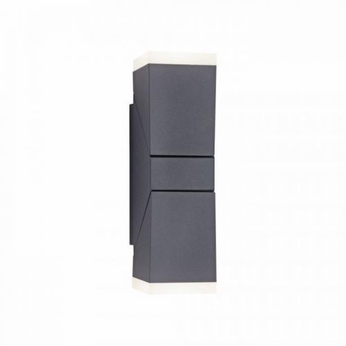 PAUL NEUHAUS LED venkovní nástěnné svítidlo antracit s teple bílou barvou světla a ochranou proti stříkající vodě a nastavitelné 2700K