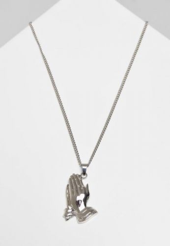Pray Hands Necklace - silver