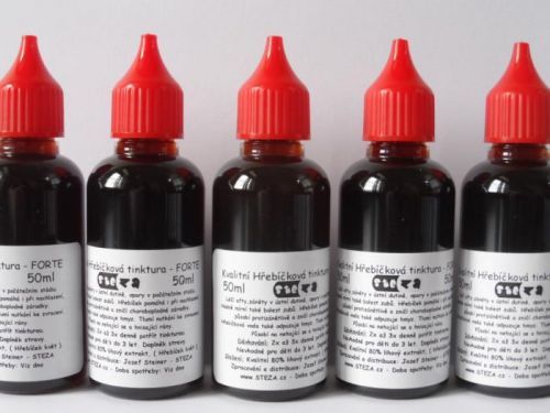 STEZA - Kvalitní Hřebíčková tinktura - FORTE 50 ml.