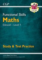 New Functional Skills Edexcel Maths Level 1 - Study & Test Practice (with Online Edition) (Books CGP)(Paperback / softback)