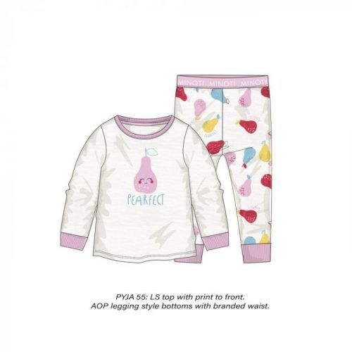 Minoti Pyžamo dívčí, Minoti, PYJA 55, bílá