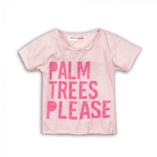 Minoti Tričko dívčí s krátkým rukávem, Minoti, BEACHY 5, růžová
