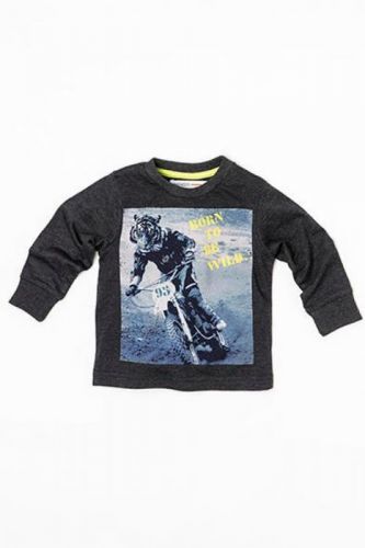 Minoti Tričko chlapecké s dlouhým rukávem, Minoti, CROSS 7, modrá