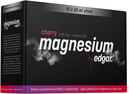 Vitamíny a minerály Edgar Magnesium cherry 10x25ml