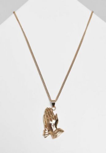 Pray Hands Necklace - gold