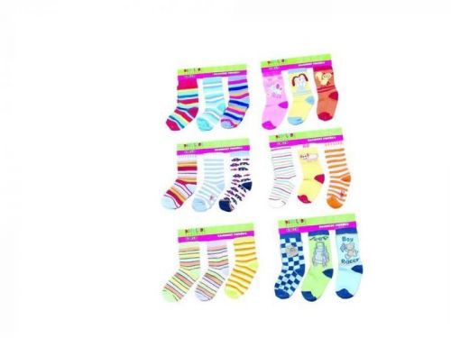 Pidilidi dětské kojenecké ponožky  (2/3r.), Pidilidi, PD111, mix